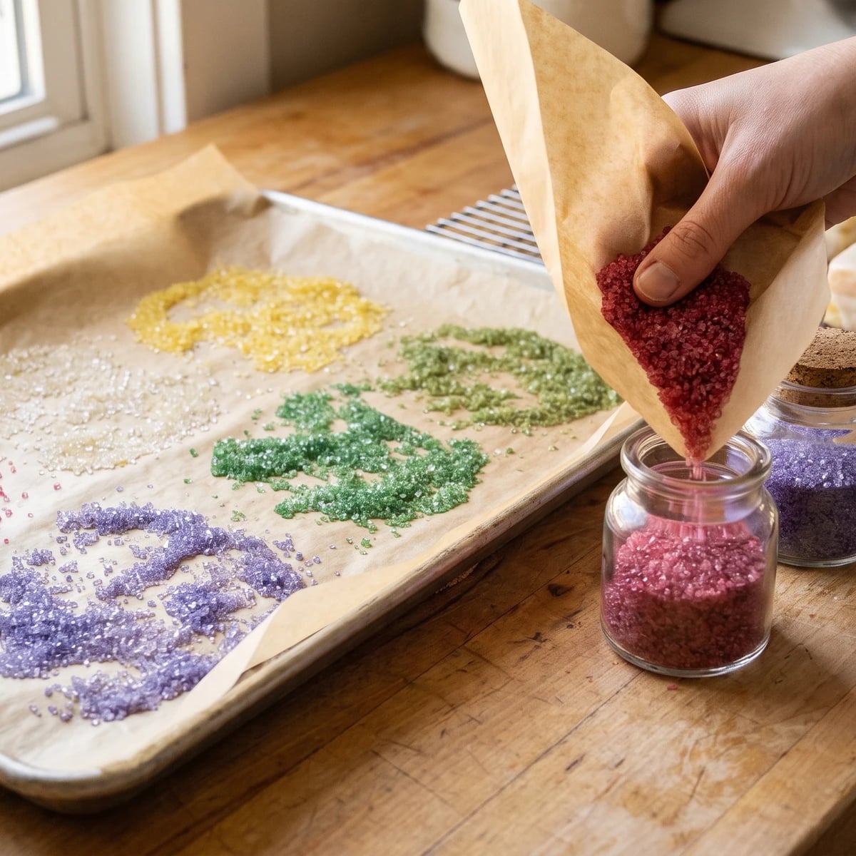 Coloured Sugar Grains