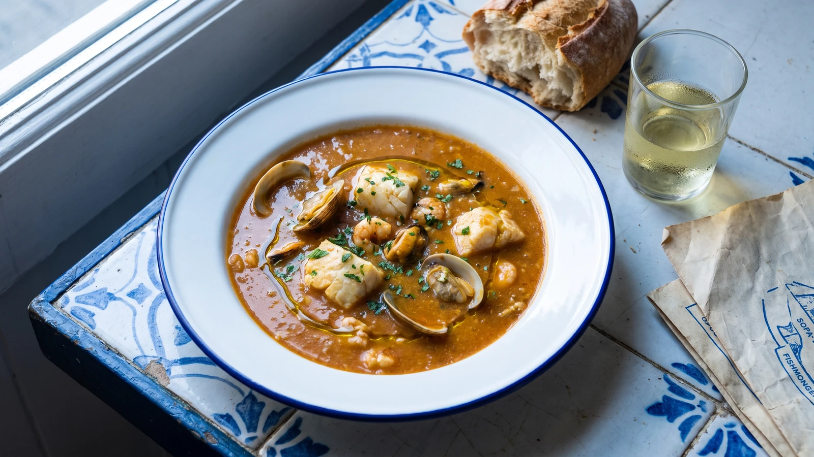 Sopa de Pescado a la Donostiarra