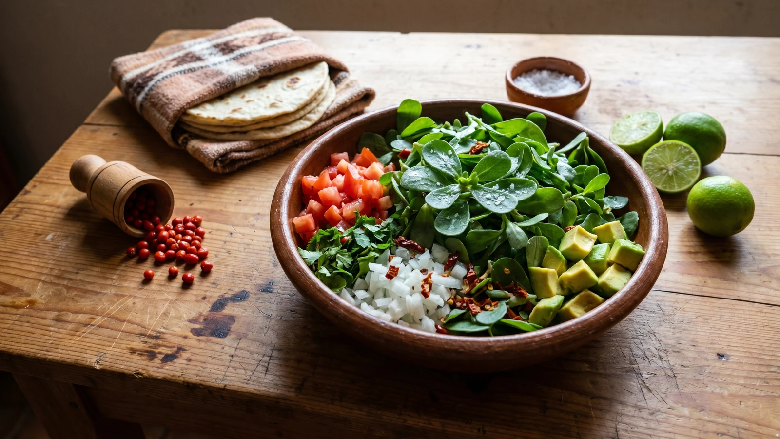 Ensalada de Verdolagas Tarahumara