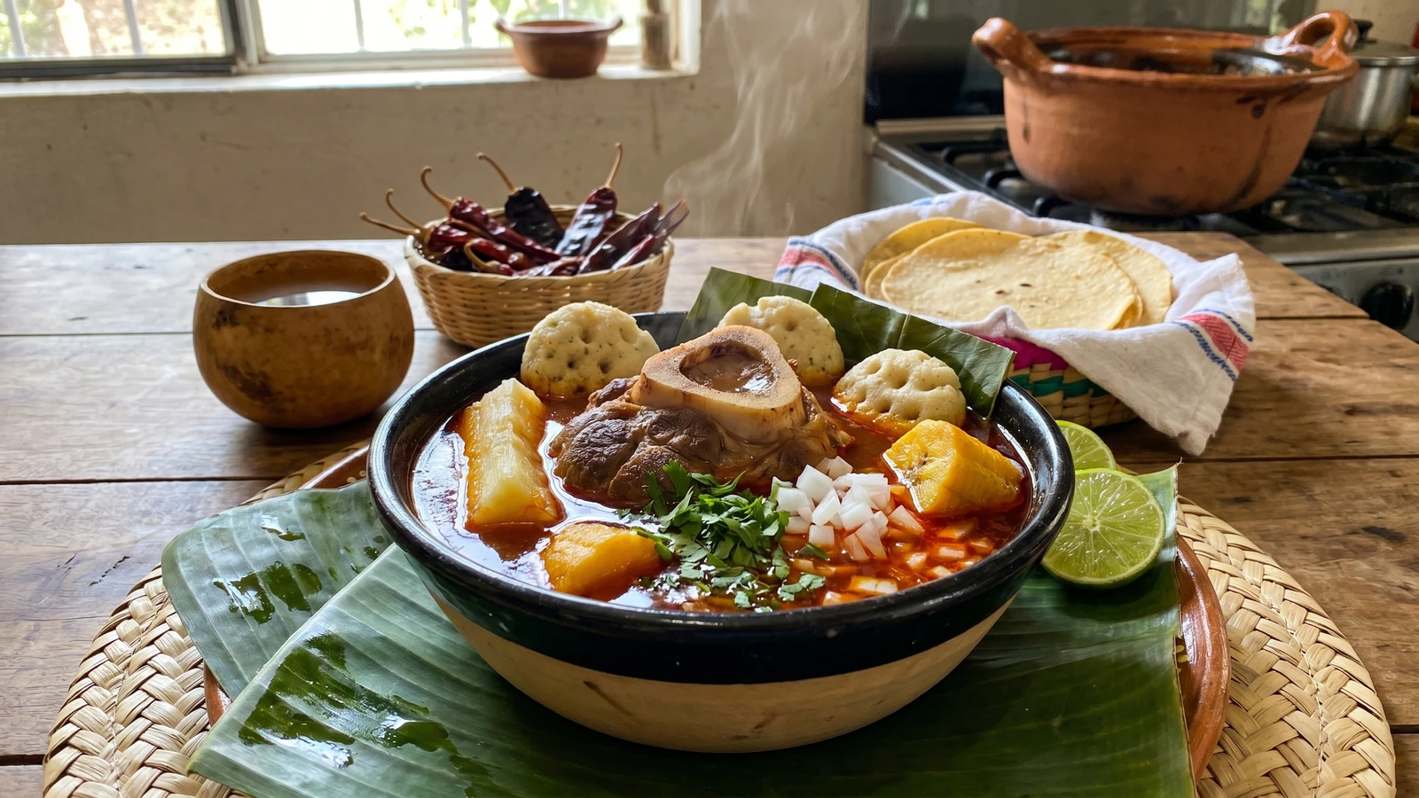 Caldo de Res con Plátano de la Costa Chica Guerrerense