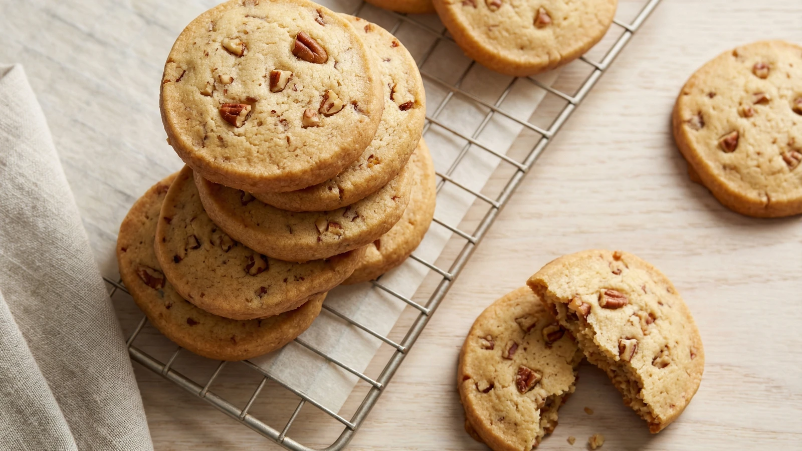 Butter Pecan Icebox Cookies