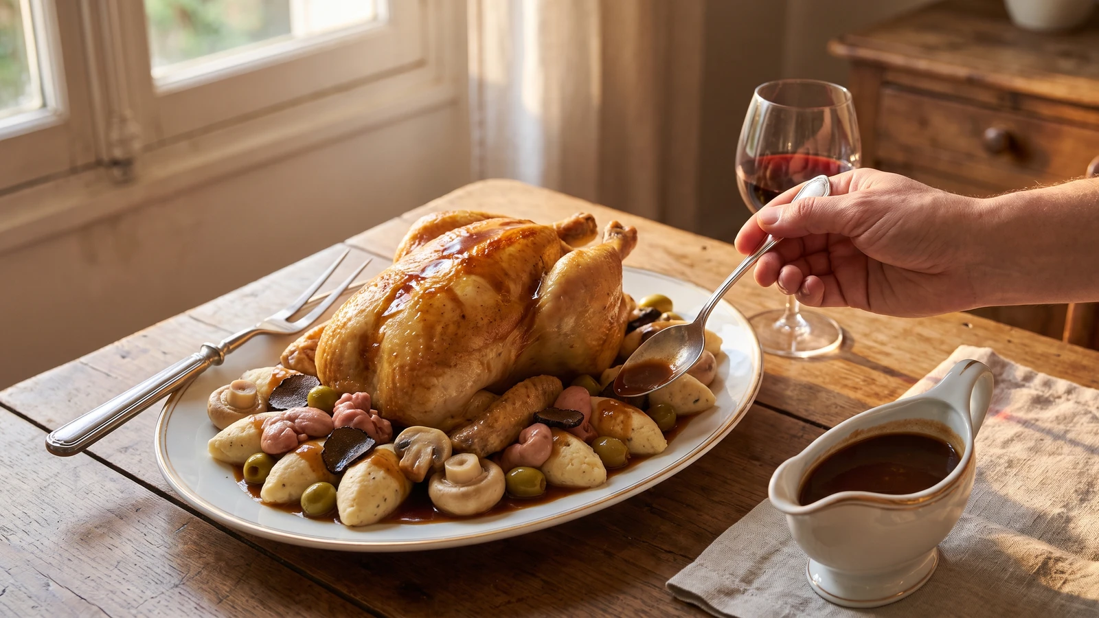 Poularde à la Financière
