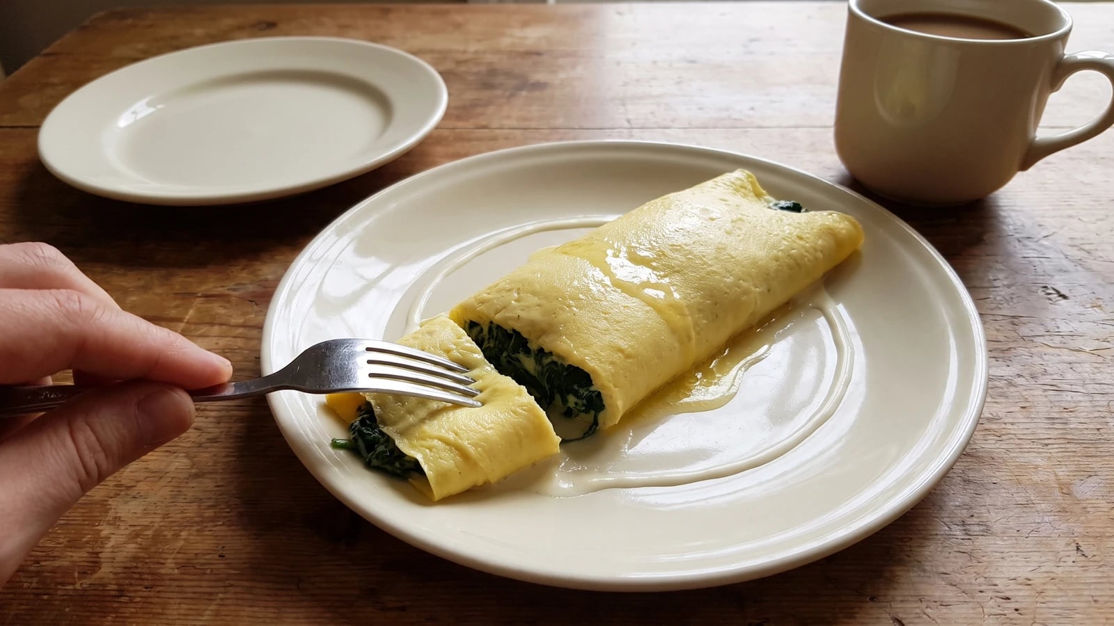 Omelet with Spinach