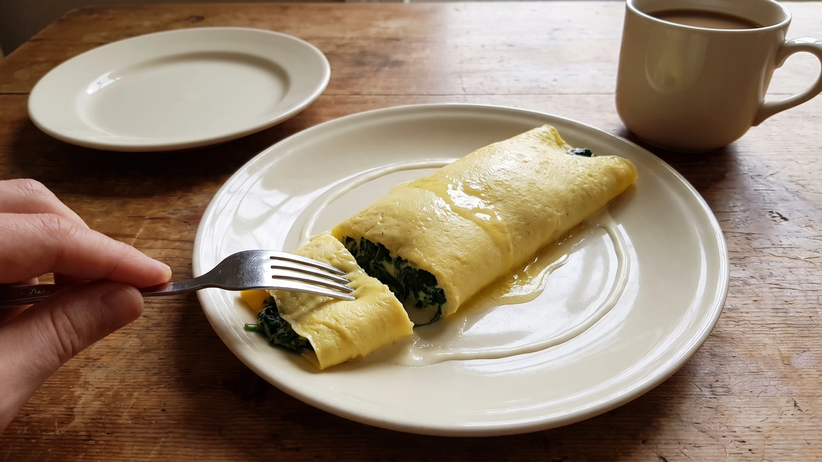 Omelet with Spinach