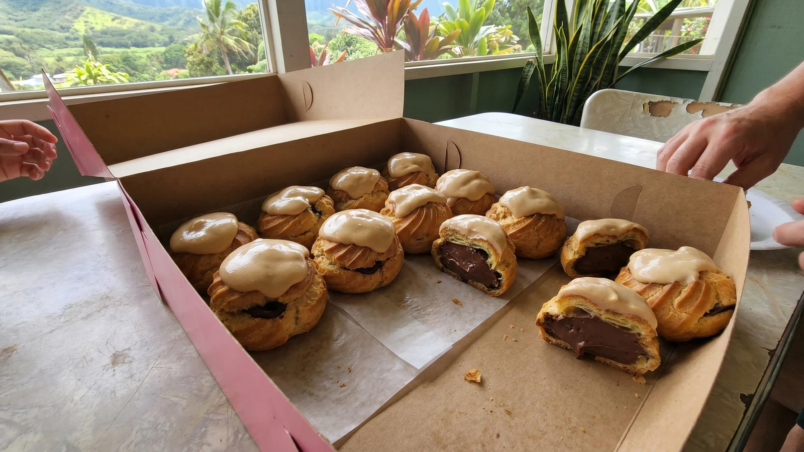 Coco Puffs (Oʻahu Local Chocolate Choux with Hawaiʻi-Style Chantilly)