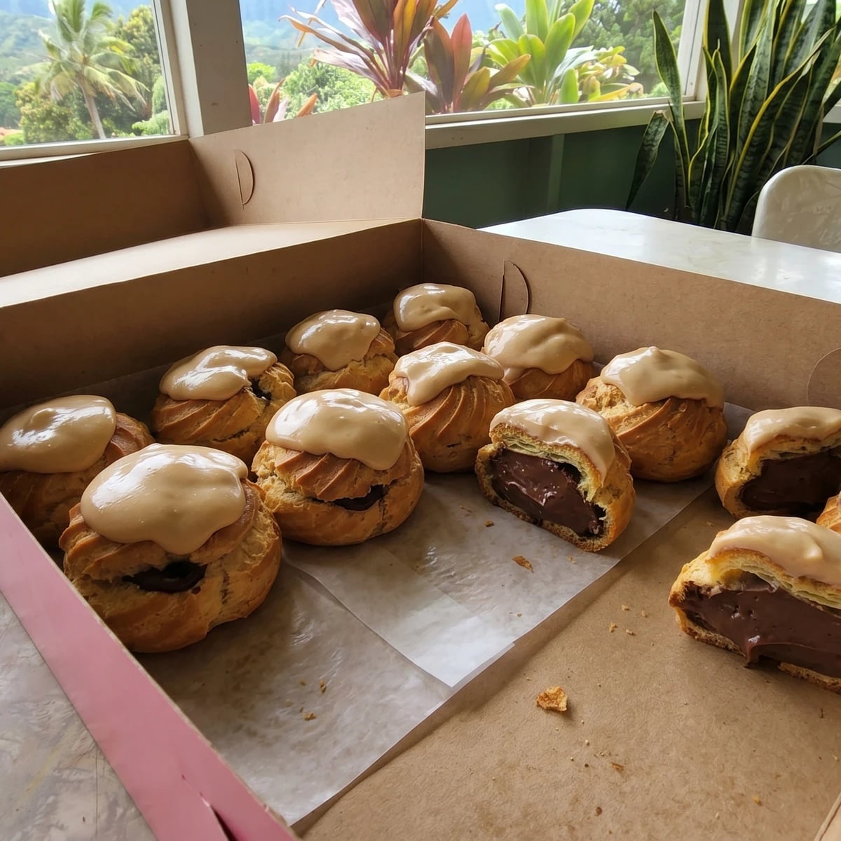 Coco Puffs (Oʻahu Local Chocolate Choux with Hawaiʻi-Style Chantilly)