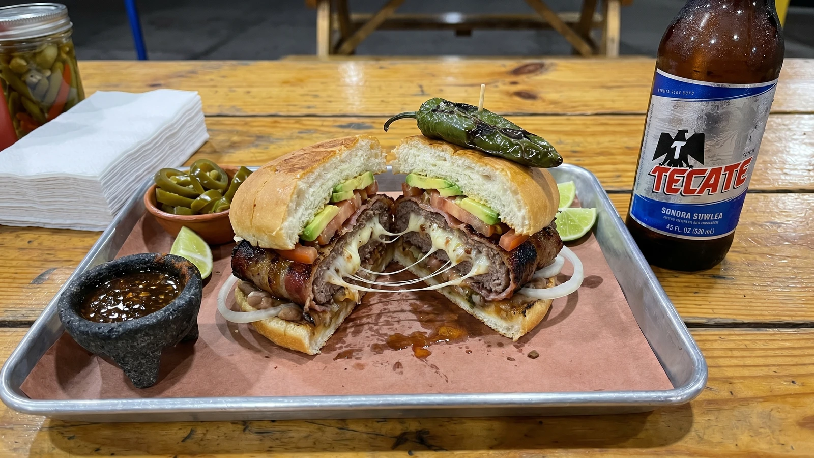 Hamburguesa Estilo Sonora