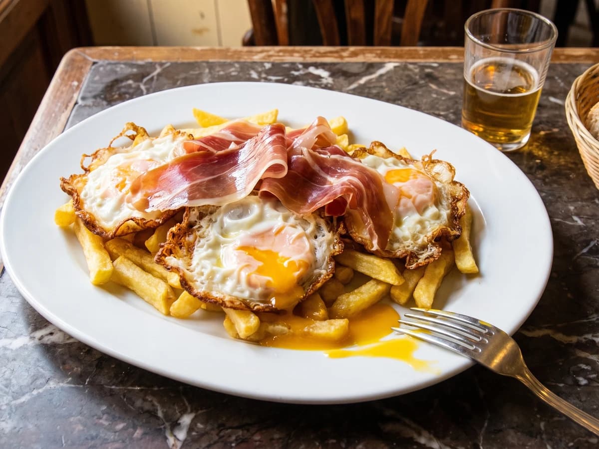 Huevos Rotos con Jamón - Chef Isabel