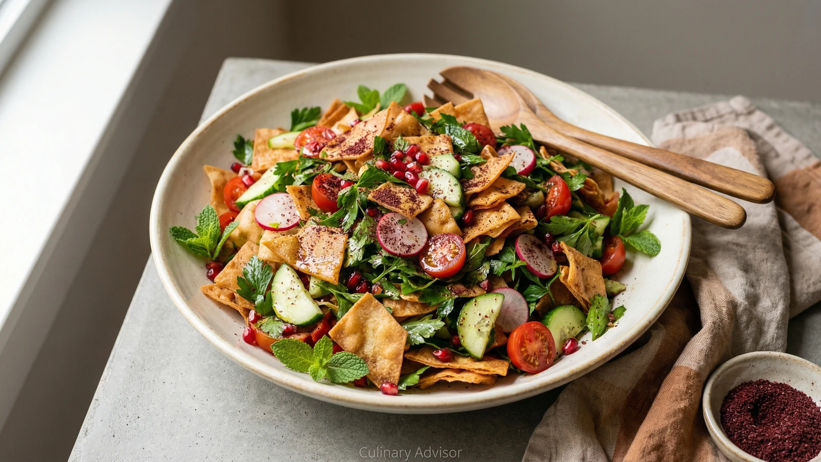 Fattoush (Lebanese Pita Salad)