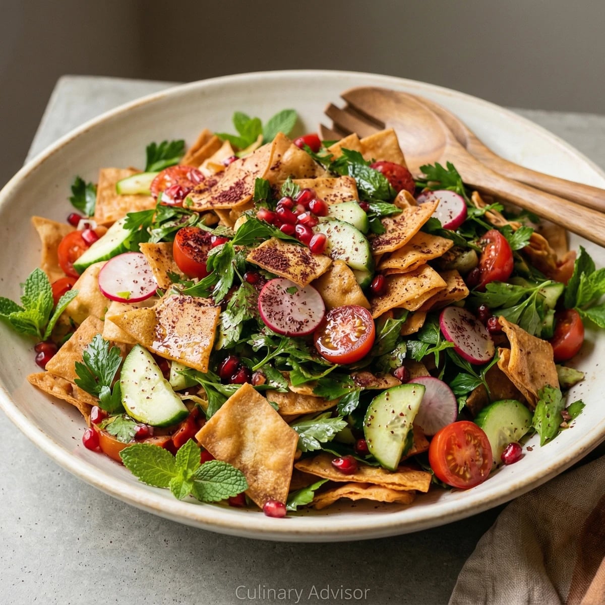Fattoush (Lebanese Pita Salad)