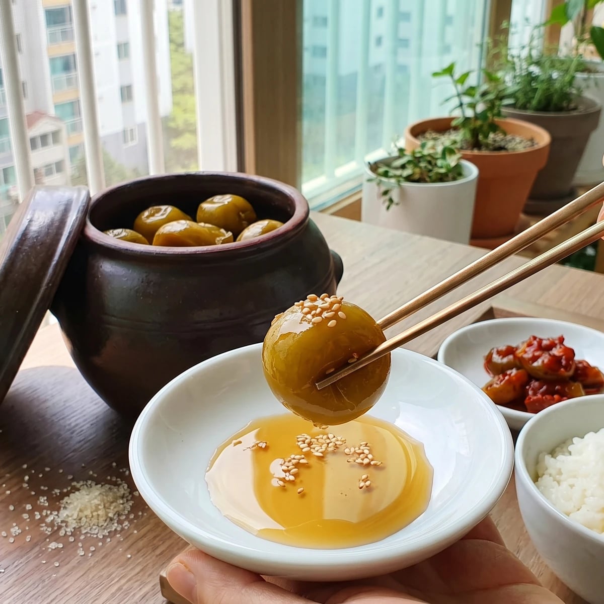 Maesil-jangajji (Pickled Green Plum)