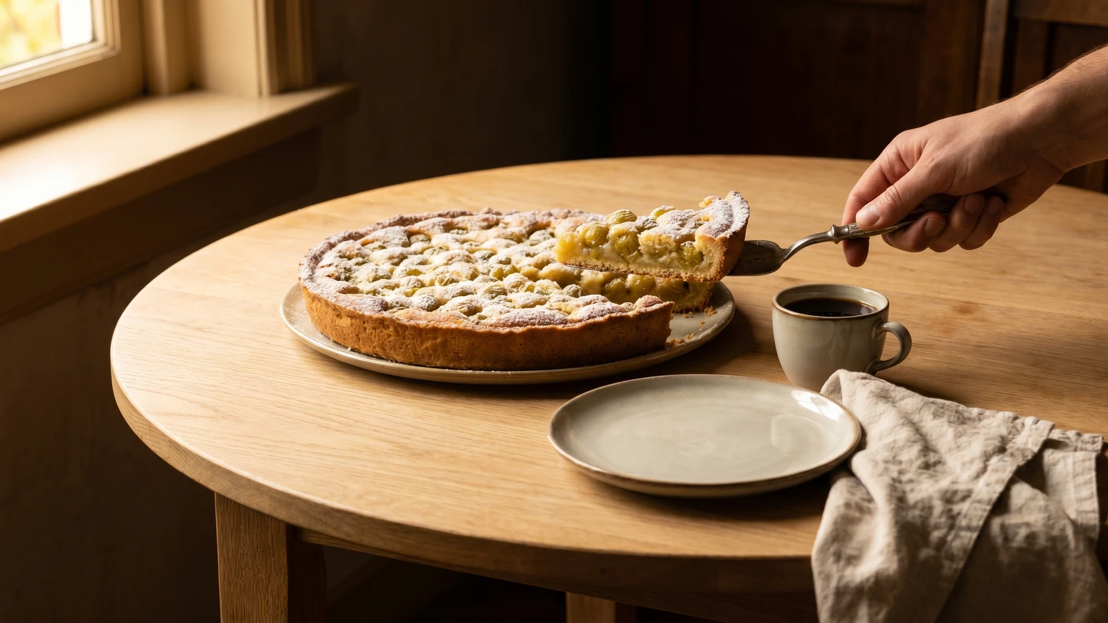 Kruisbessenvlaai (Limburg Gooseberry Vlaai)