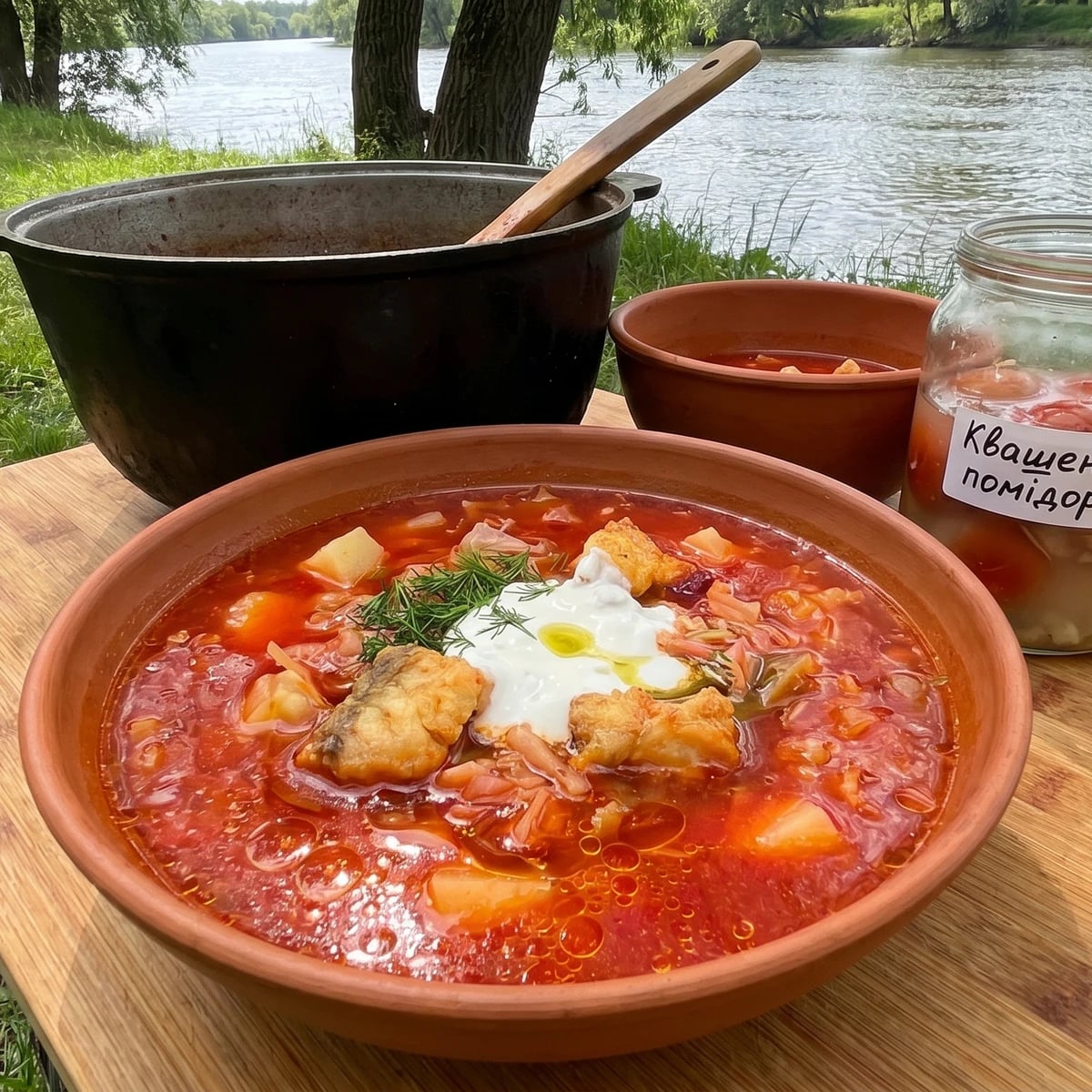 Bessarabskyi Borshch (бессарабський борщ, fish borshch)