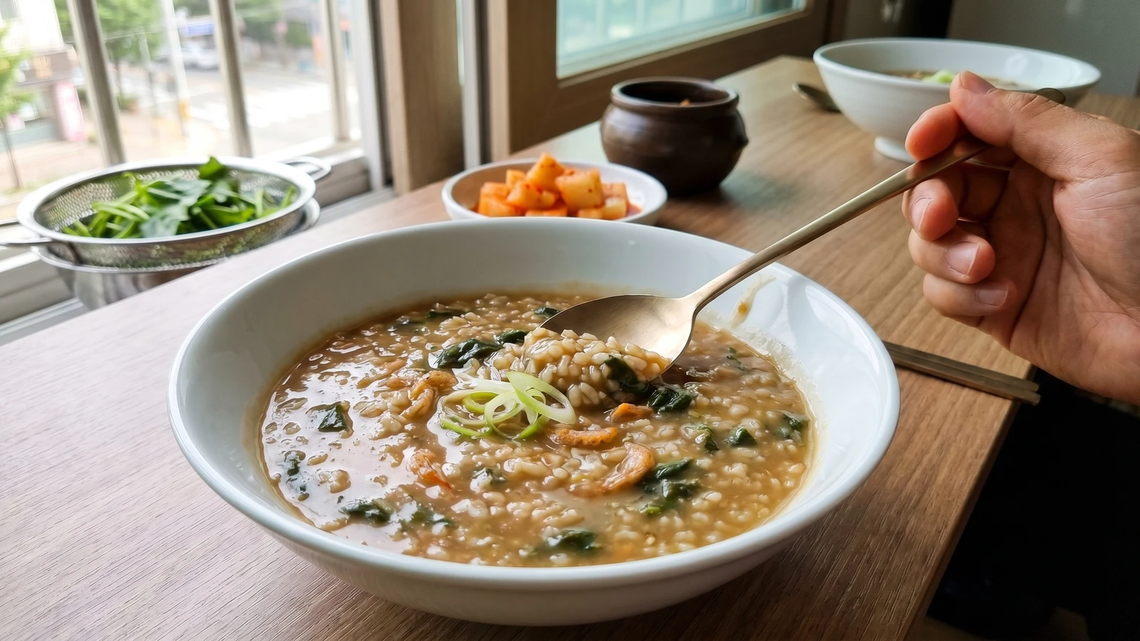 Auk-juk (Mallow Greens Porridge)