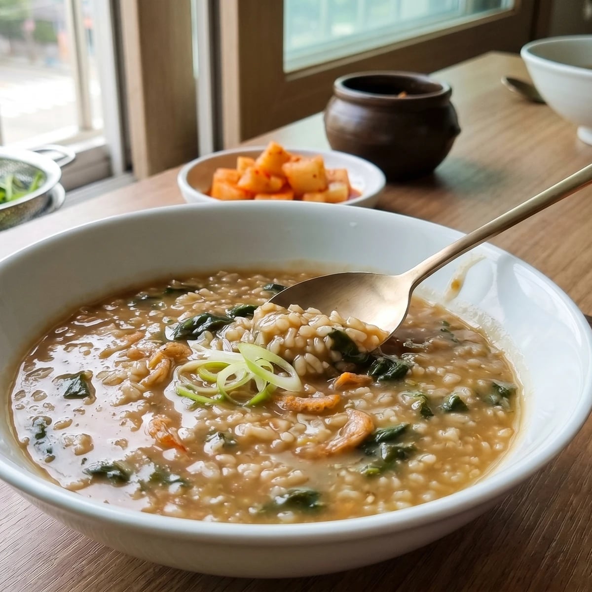 Auk-juk (Mallow Greens Porridge)