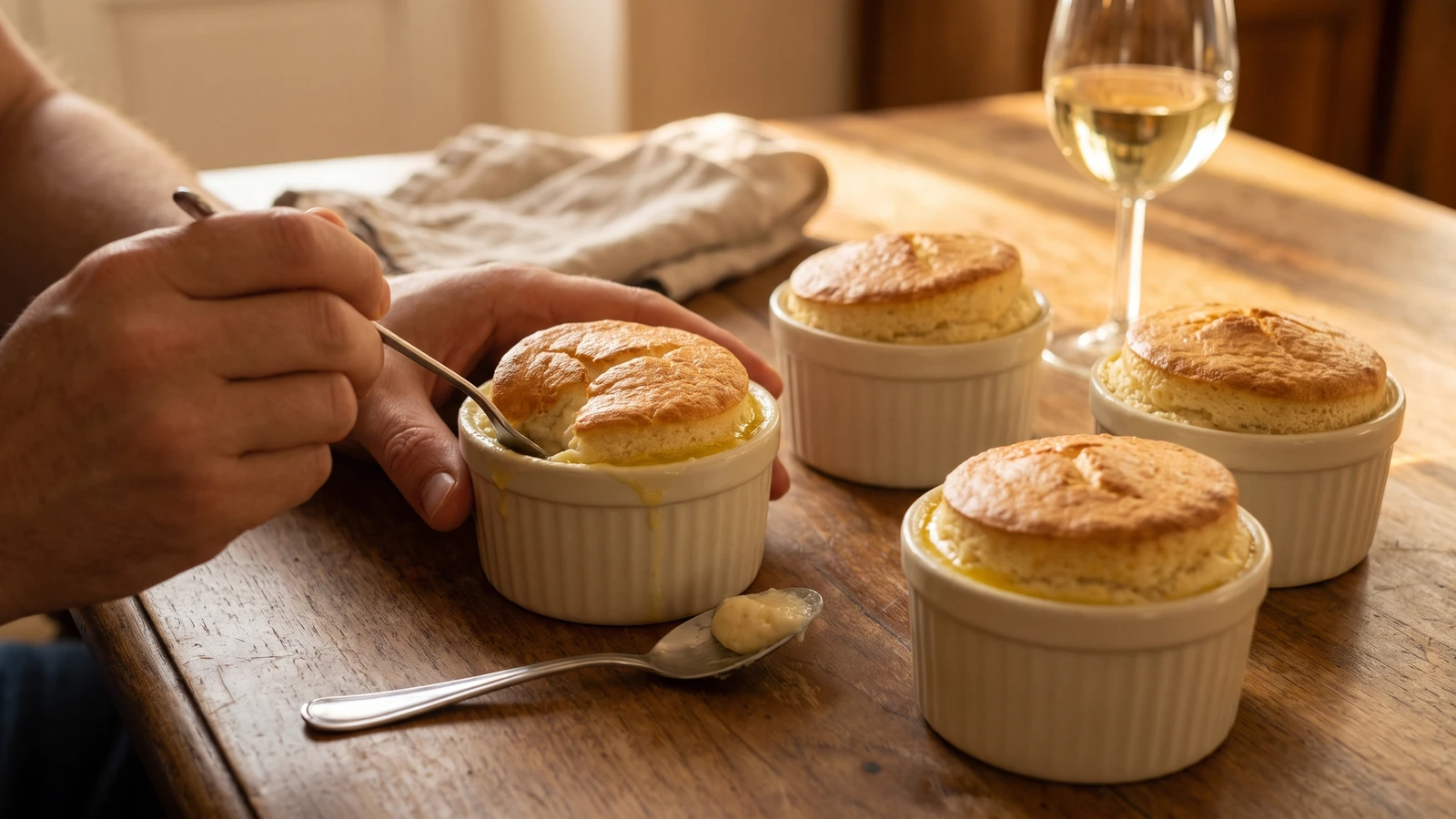 Soufflé de Volaille with Raw Meat