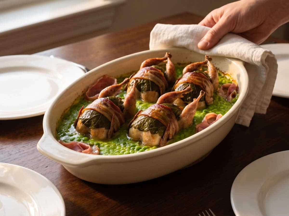 Cailles à la Dauphine - Chef Juliette