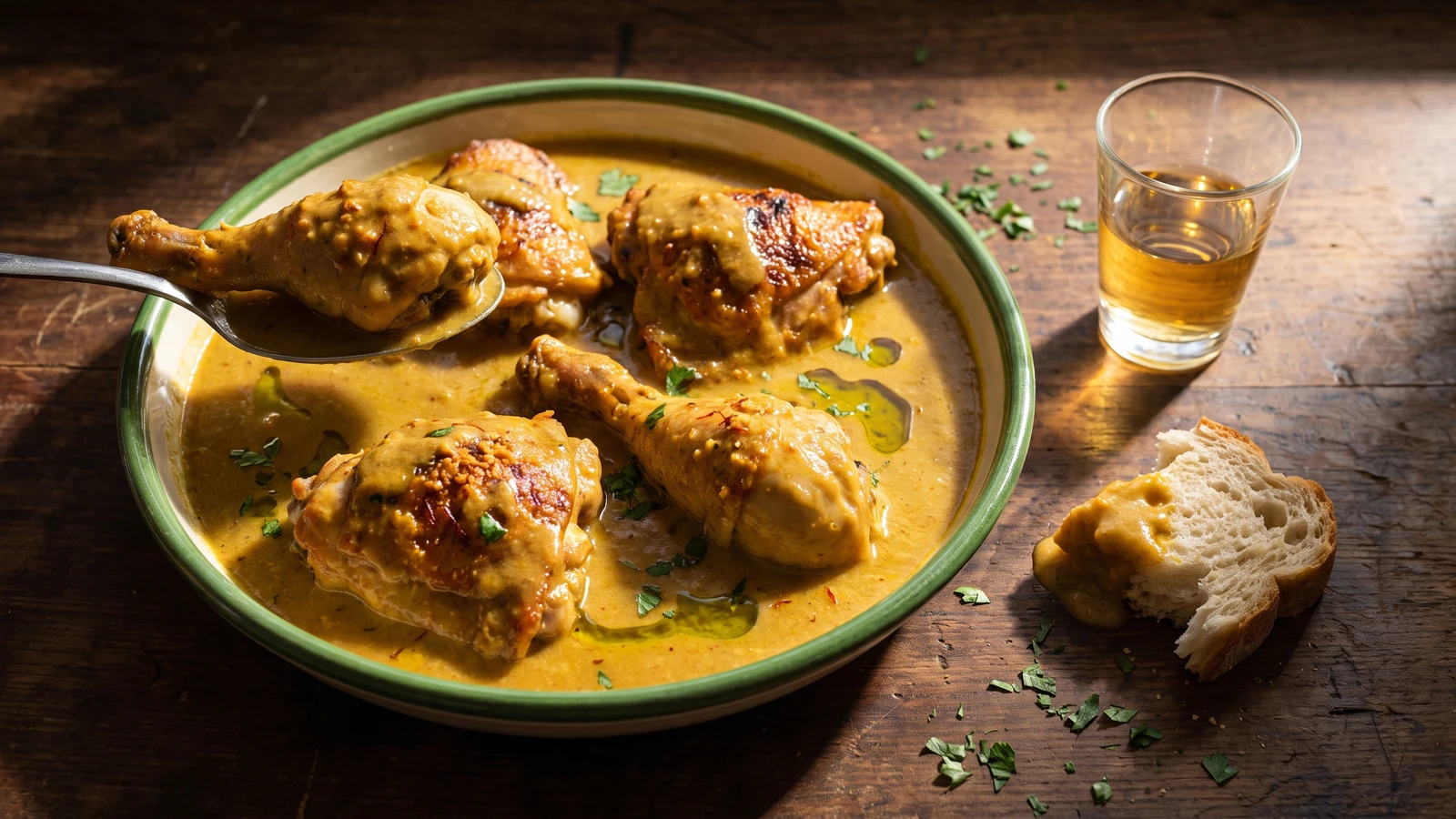 Pollo en Salsa de Almendras