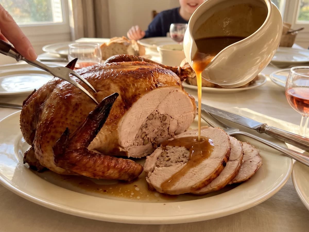 Dindonneau Farci aux Marrons - Chef Juliette