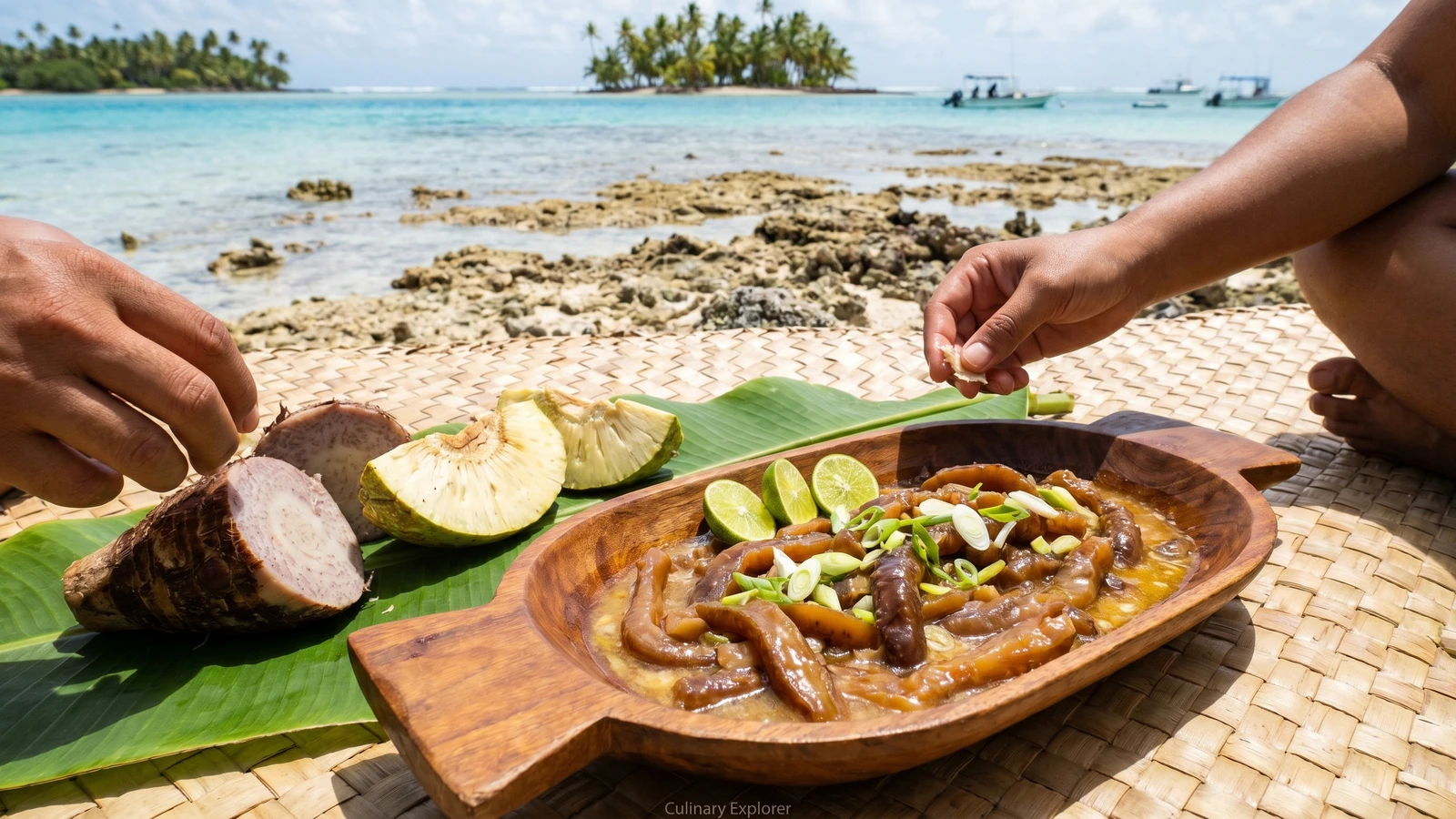 Matu Rori (Cook Islands Sea Cucumber with Garlic, Onion, and Butter)
