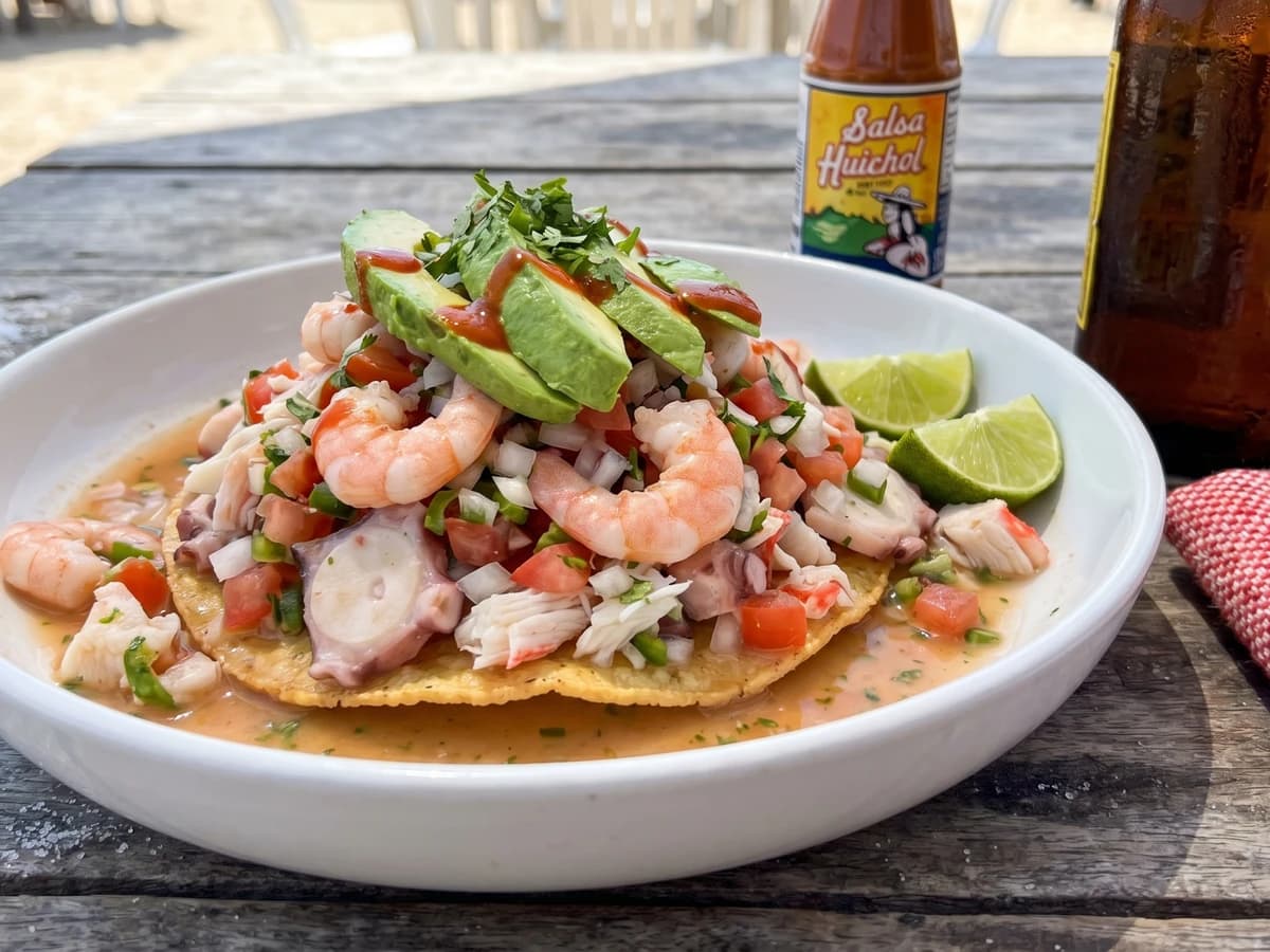 Tostadas de Mariscos Sinaloenses