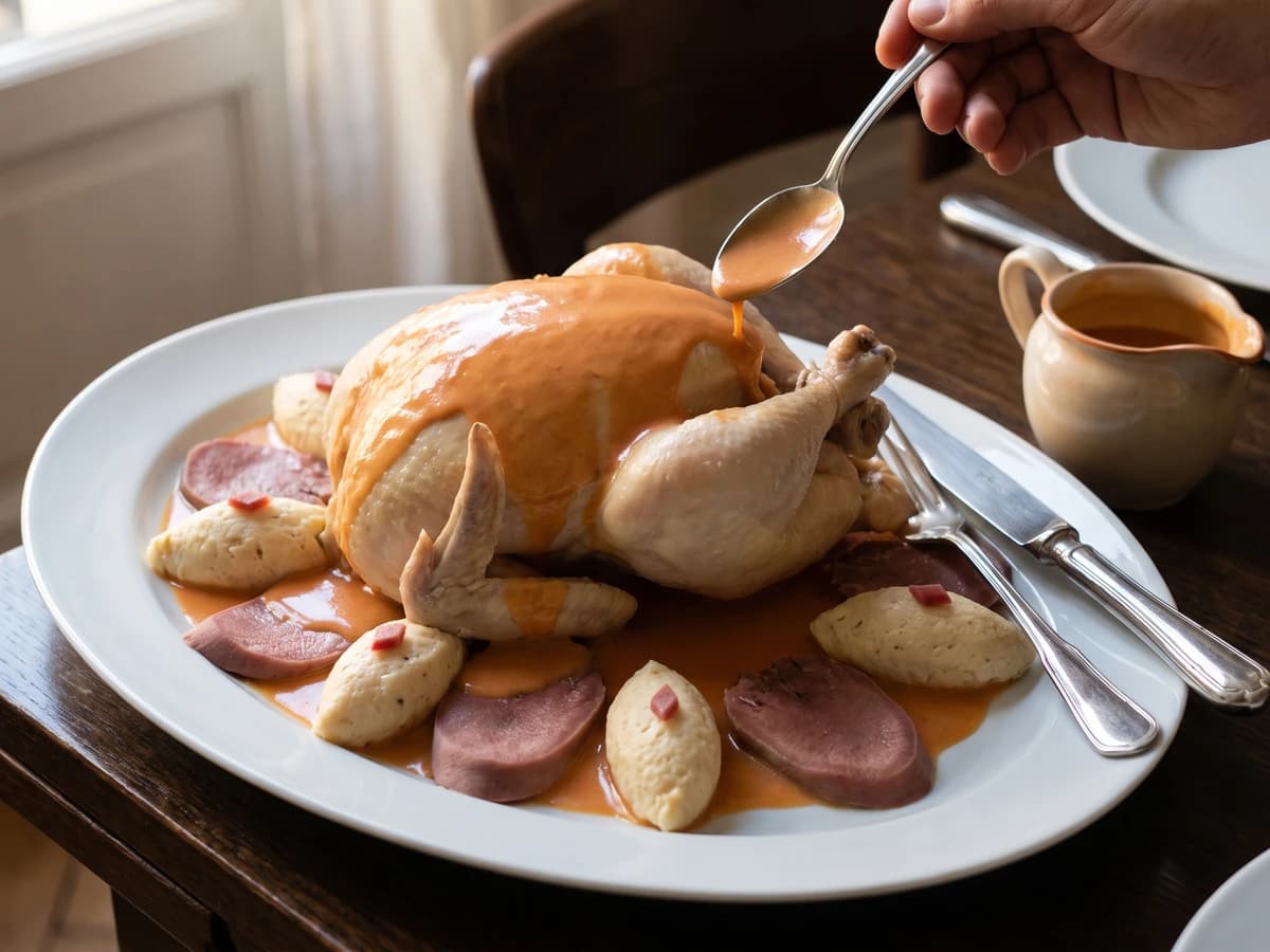 Poularde à l’Aurore - Chef Juliette
