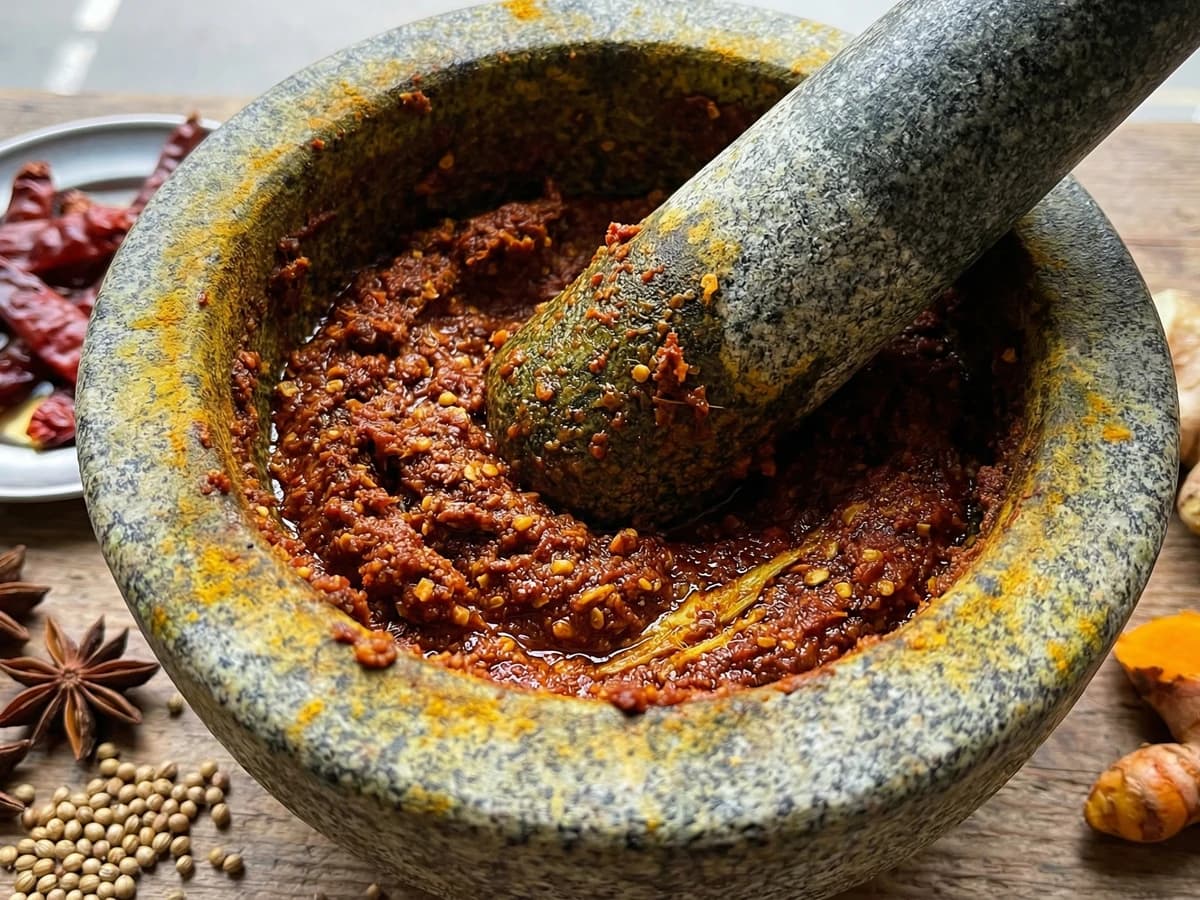 Lanna Hang Le Paste (Kreung Gaeng Hang Le) - Chef Fai
