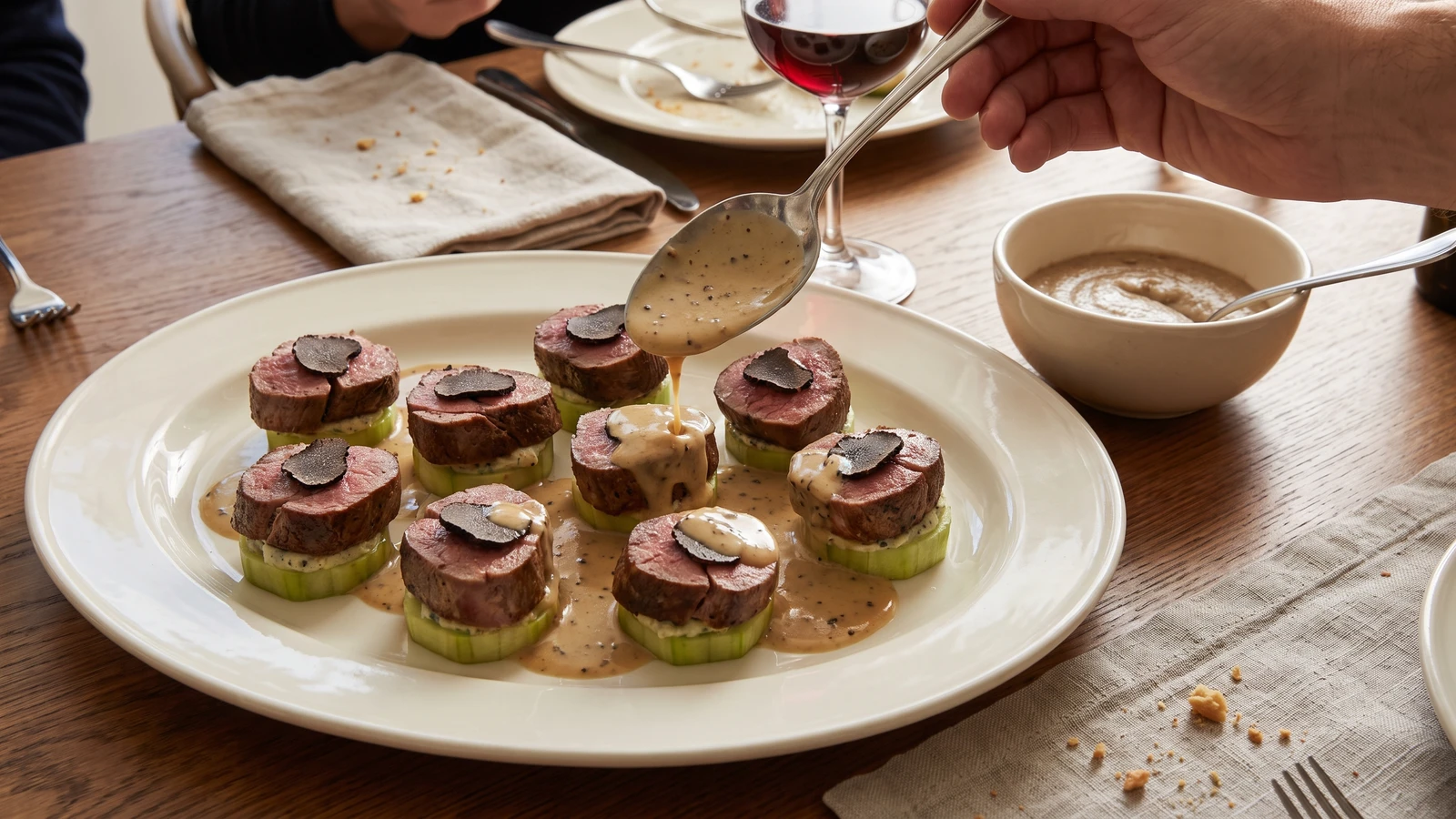 Noisettes de Chevreuil Romanoff