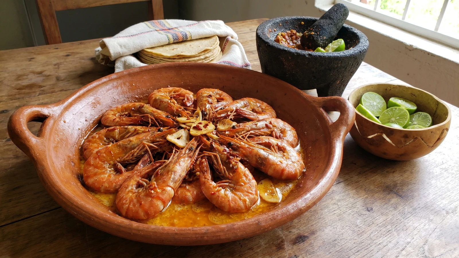 Piguas al Mojo de Ajo Tabasqueño