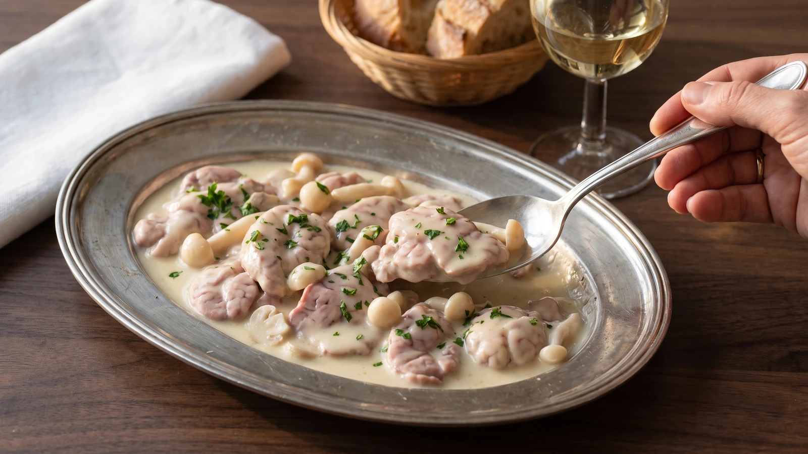 Cervelle à la Poulette