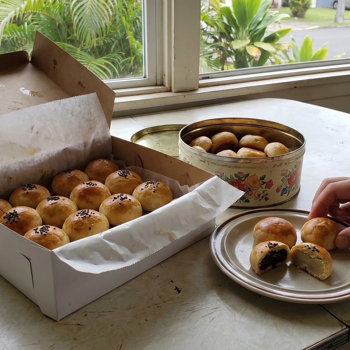 Manjū (Hawaiʻi Local Baked Japanese Pastry)