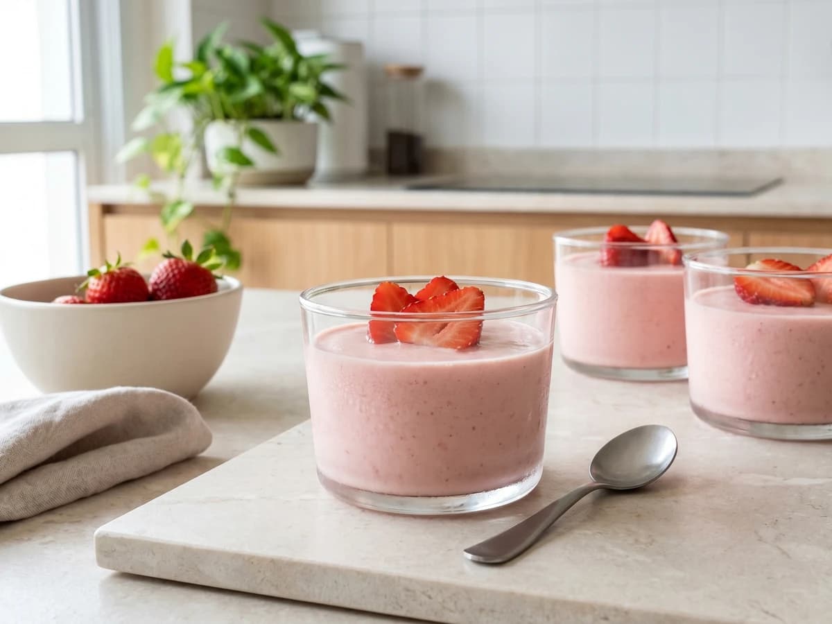 Mousse de Morango - Chef Juliana