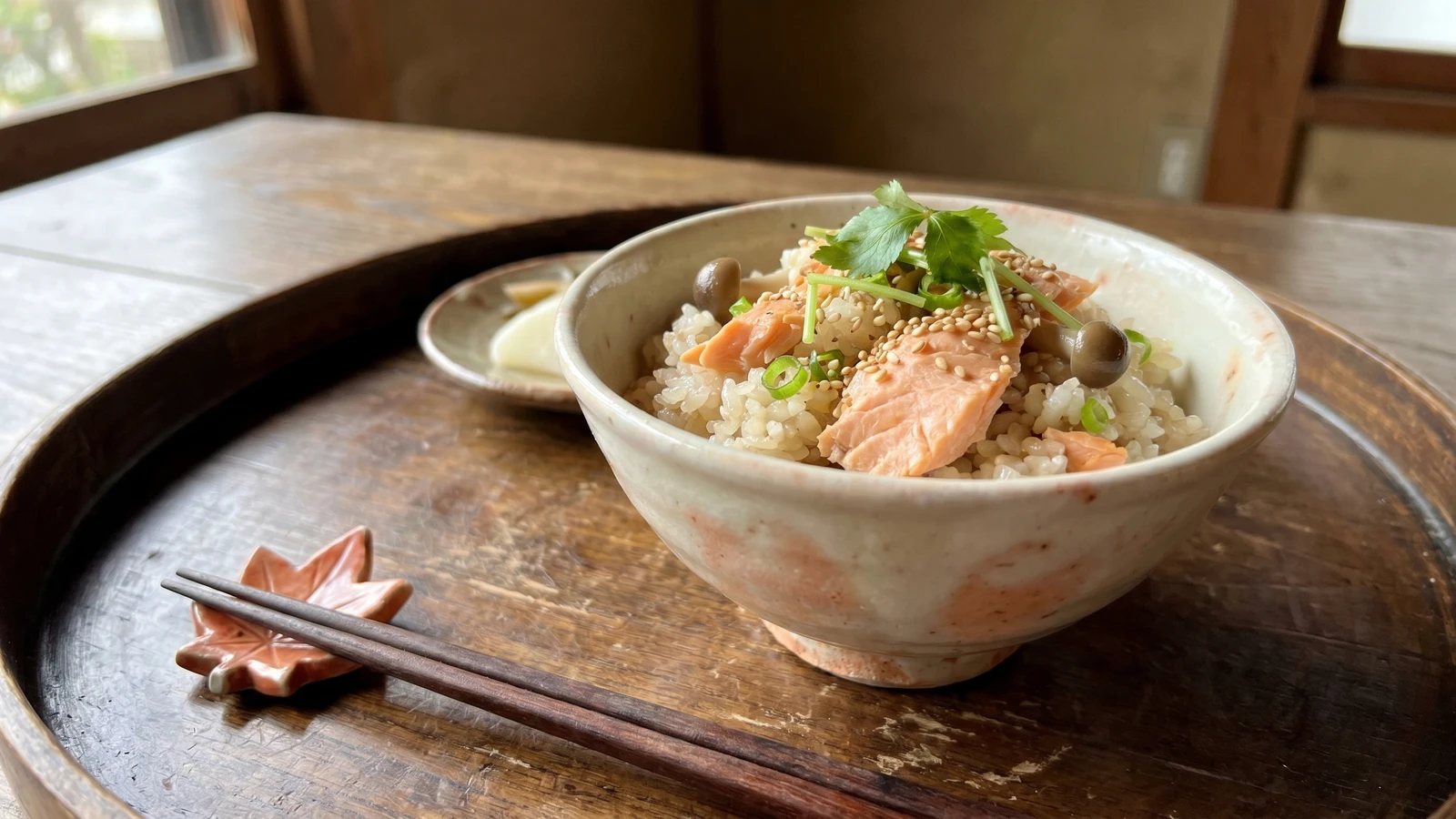 Autumn Salmon Rice (鮭の炊き込みご飯, Sake no Takikomi Gohan)