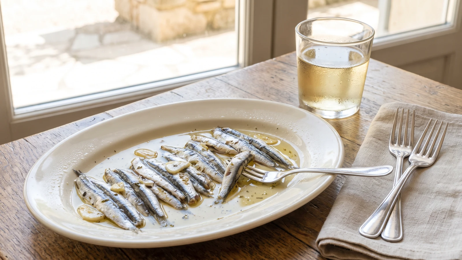 Fresh Marinaded Anchovies