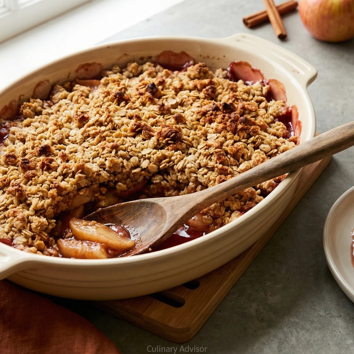 Apple Crisp with Oat Topping
