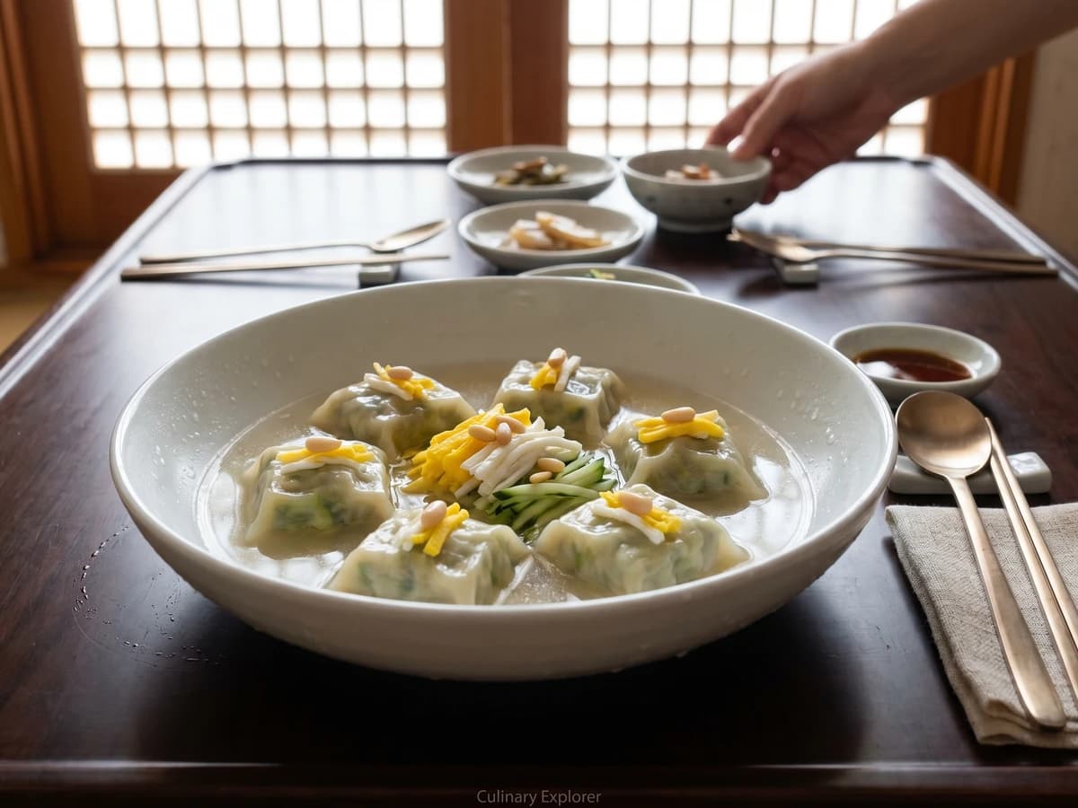 Pyeonsu (Kaesong Square Summer Dumplings) - Chef Jeong-sun