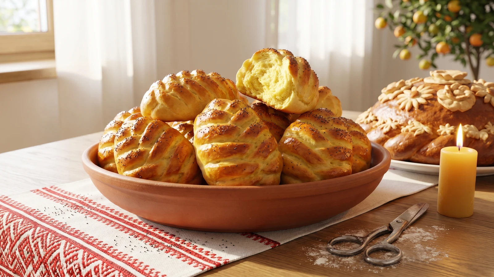 Shyshky (шишки, wedding pine-cone buns)