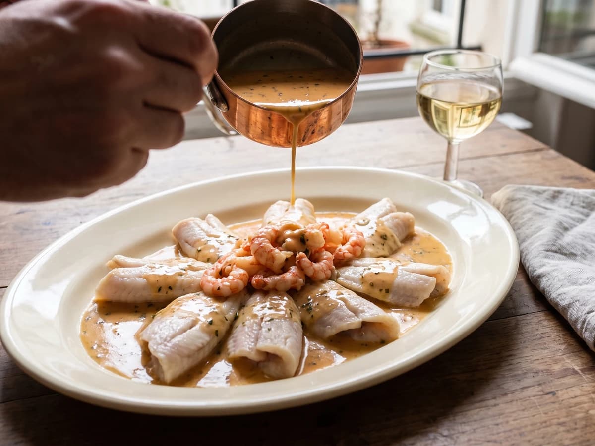 Filets de Soles aux Crevettes - Chef Juliette