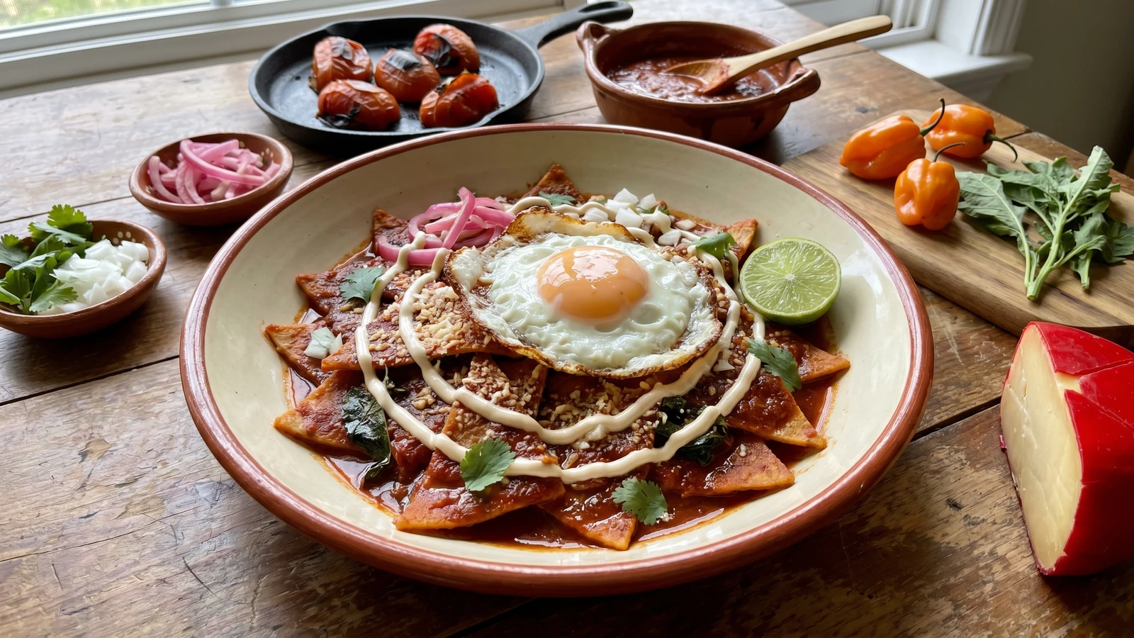 Chilaquiles Yucatecos en Chiltomate