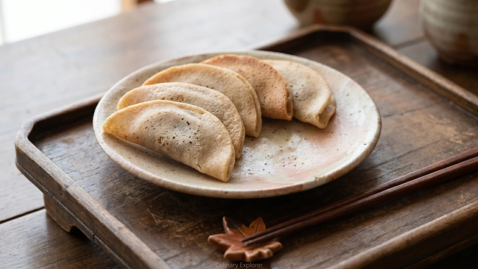 Yatsuhashi (八ツ橋, Kyoto cinnamon rice wafers)