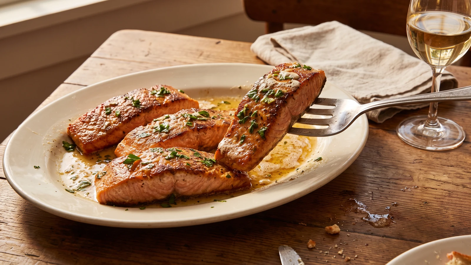 Saumon à la Meunière