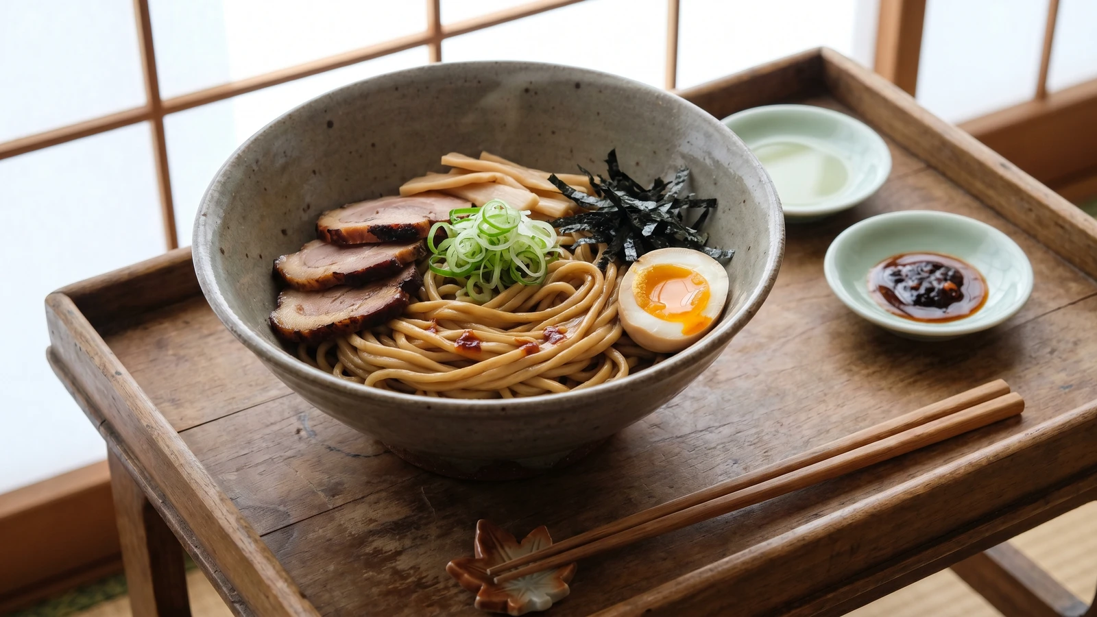 Abura Soba (油そば, brothless ramen)