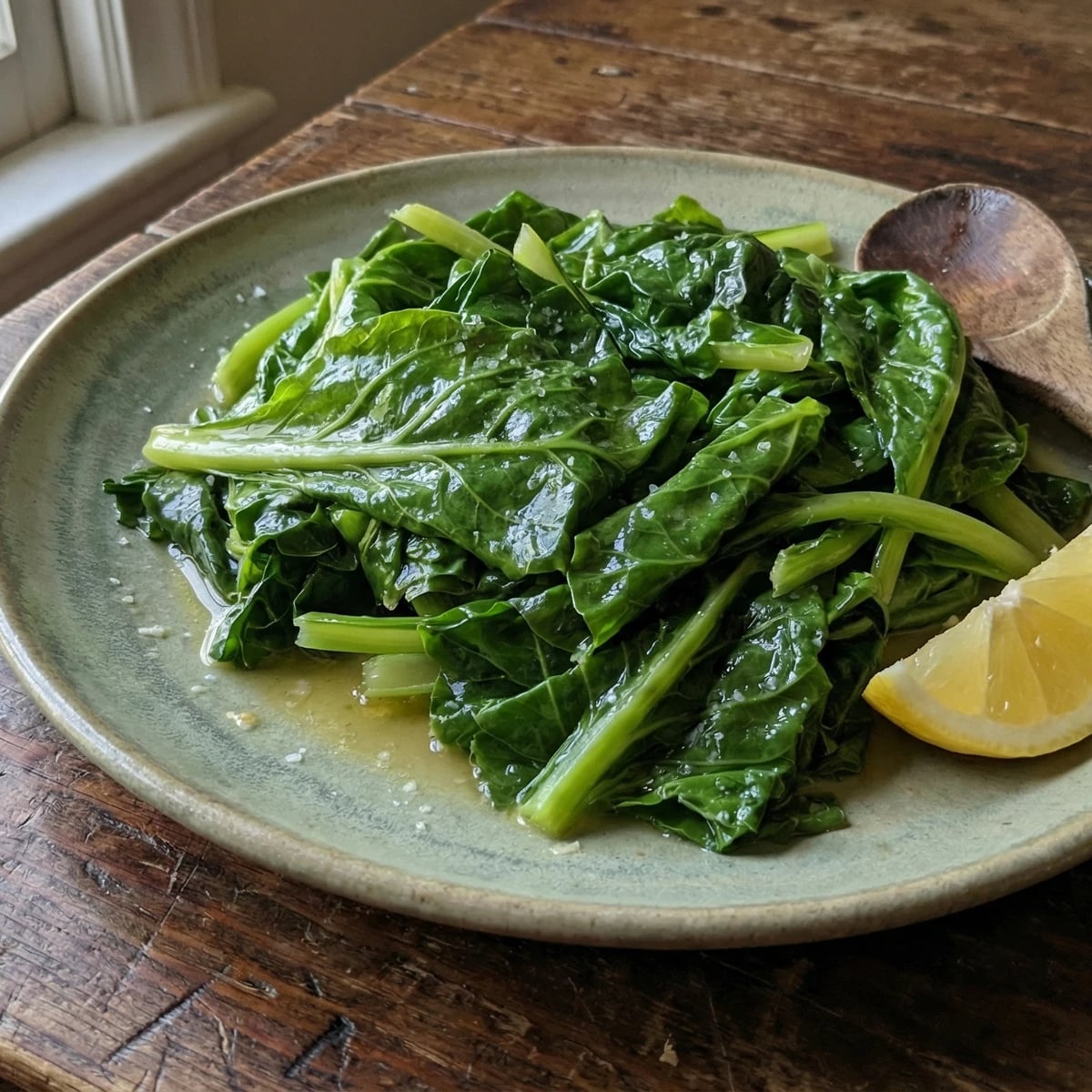 Buttered Spring Greens