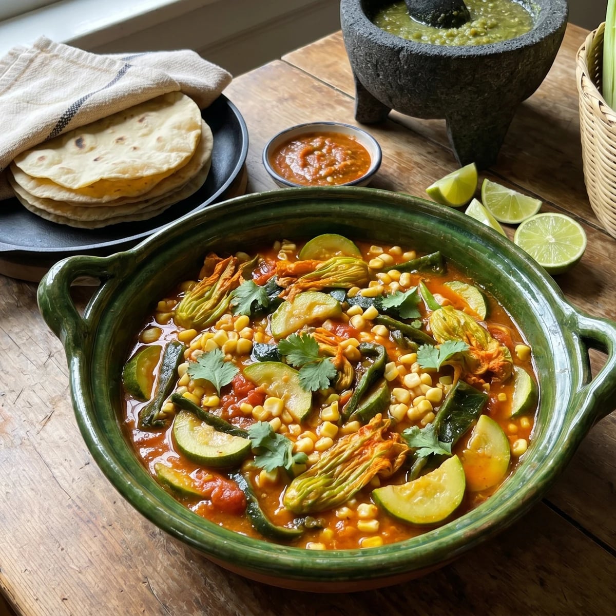 Purépecha Squash and Corn Stew (Calabaza Guisada)