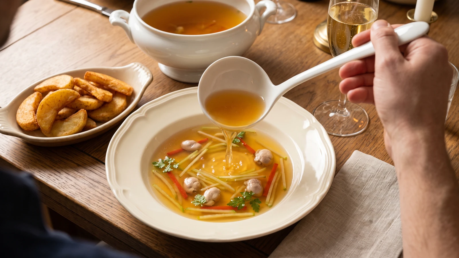 Consommé Lorette