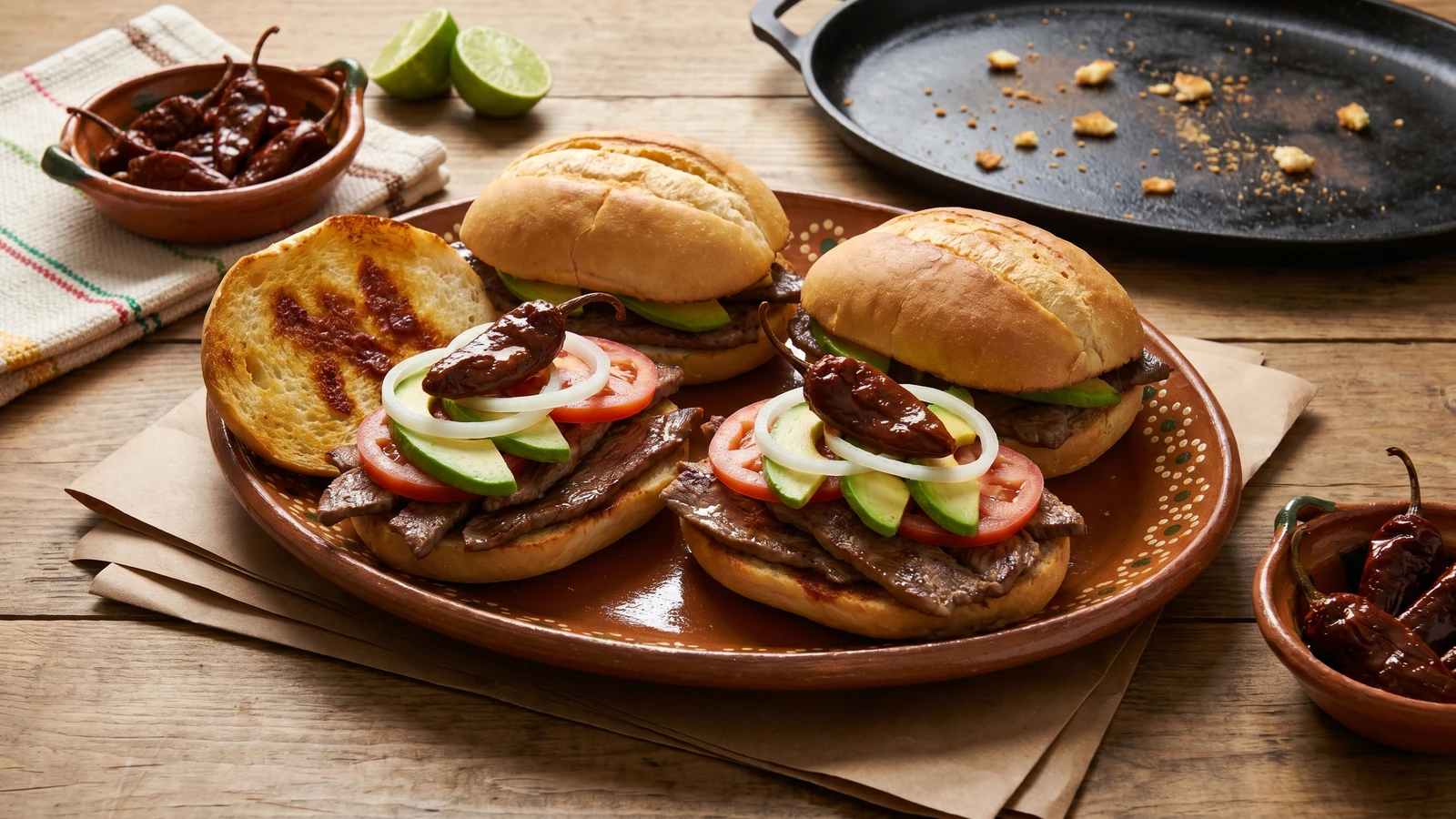 Lonche Potosino de Bistec