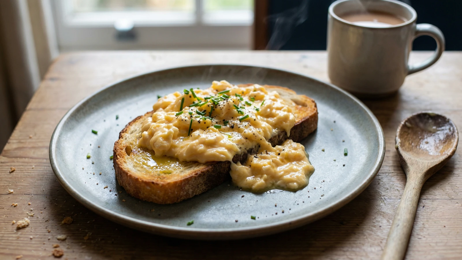 Scrambled Eggs on Toast