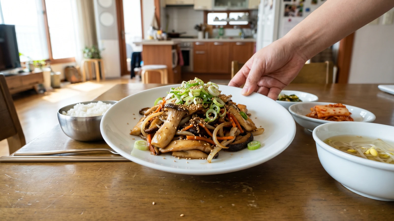 Beoseot-bokkeum (Stir-Fried Mushrooms)