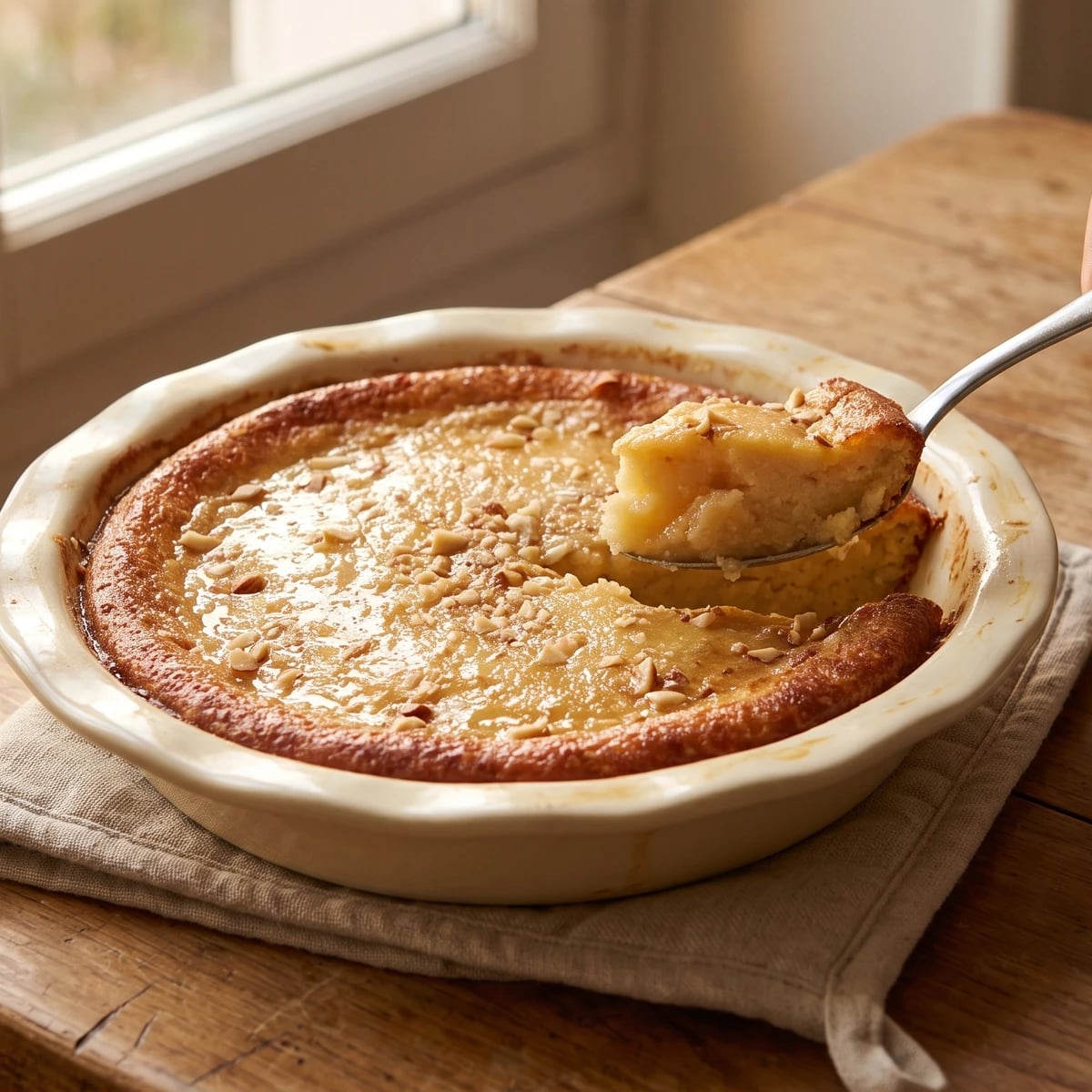 English Almond Pudding