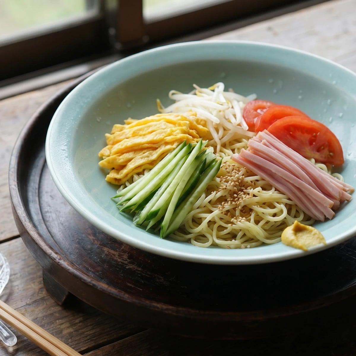 Hiyashi Chūka (冷やし中華, chilled Chinese-style noodles)